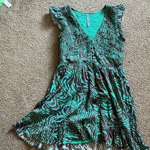 Anthropologie patterned dress